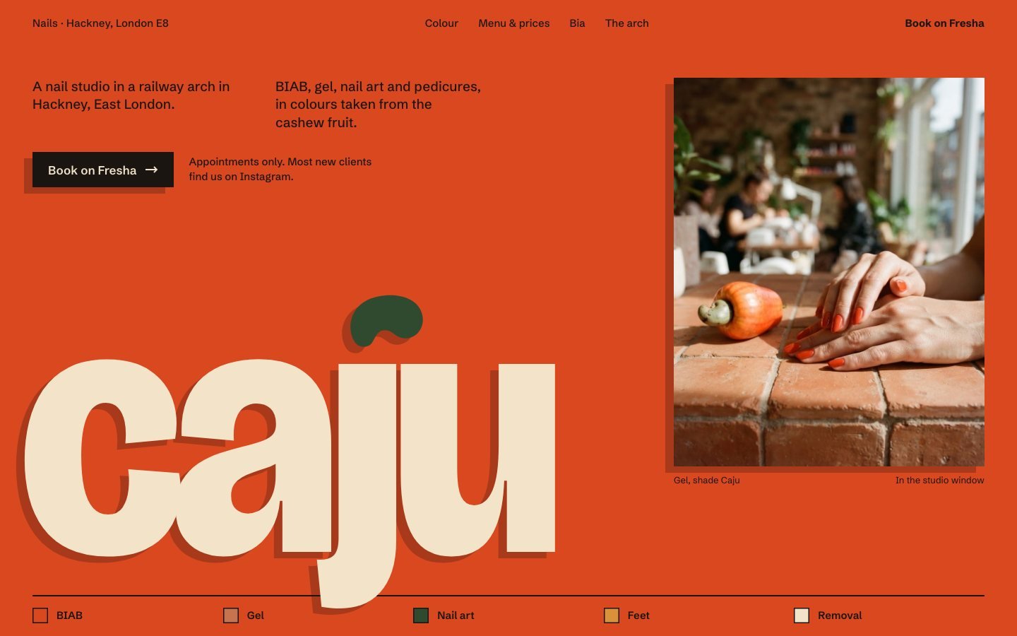 Caju homepage