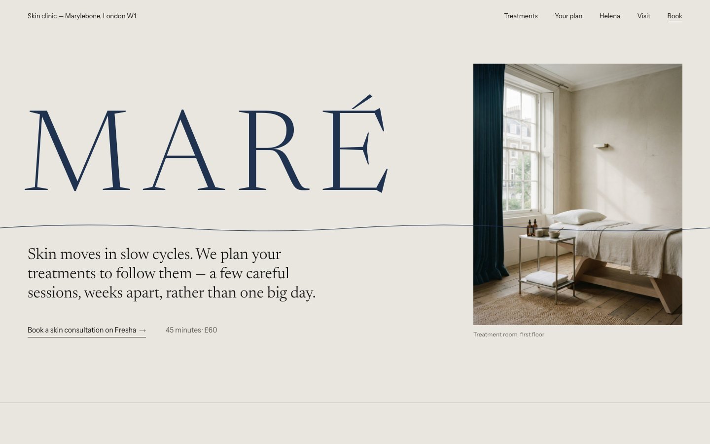 Maré homepage
